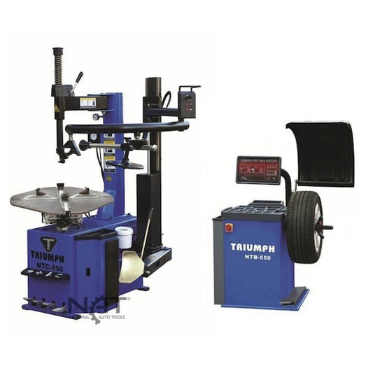 NTC-950-1 Tire Changer NTB-550 Wheel Balancer Combo