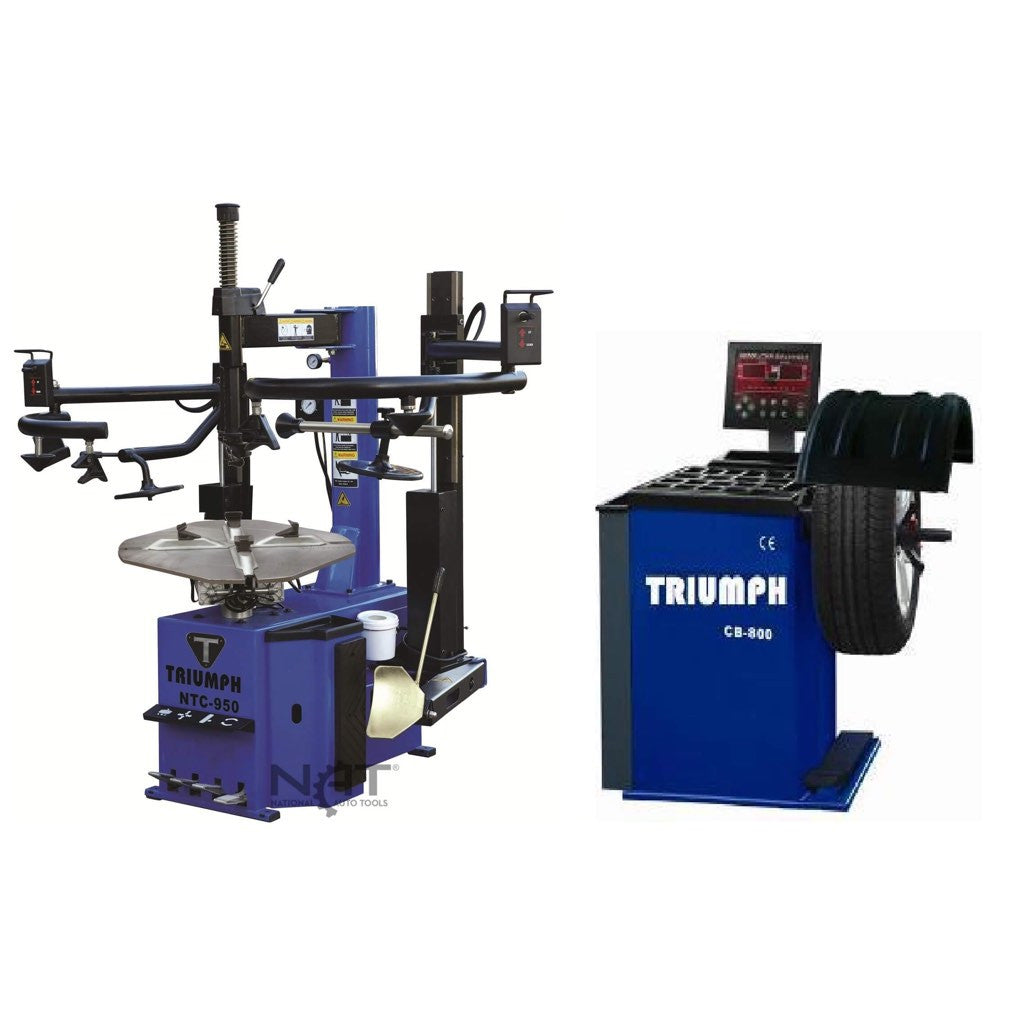 NTC-950-2 Tire Changer NTB-800 Wheel Balancer Combo